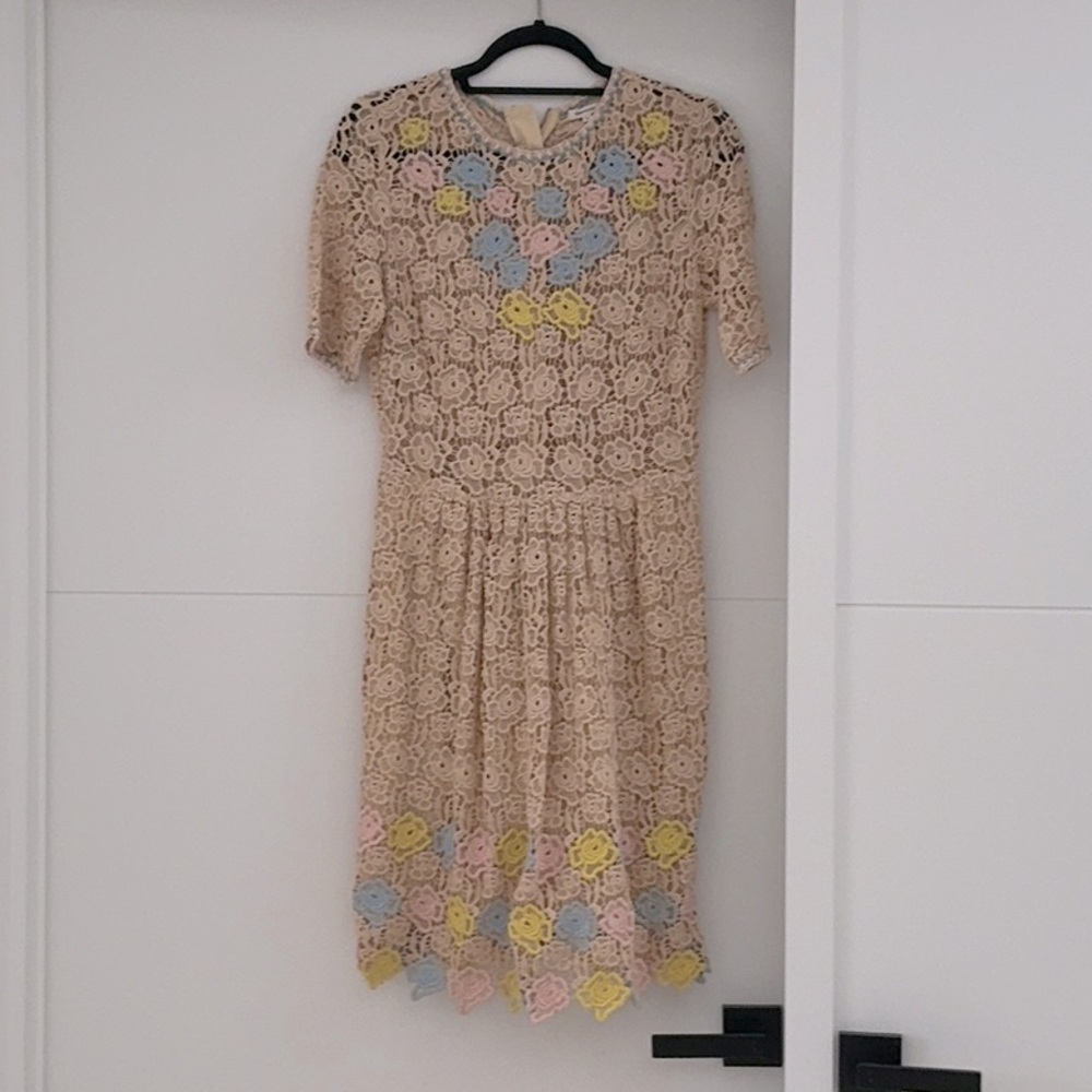 Manoush Crocheted midi dress